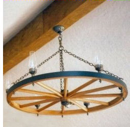 Robert Post, Wagon Wheel Chandelier